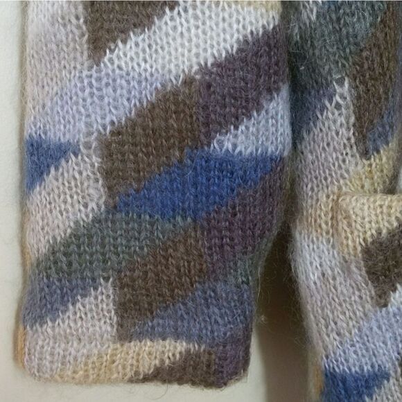 Vintage Susan Bristol Mohair Wool Toggle Sweater Jacket Cardigan Oversized Small - Picture 4 of 13